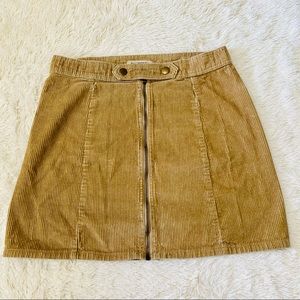 Vintage Y2K Tan Corduroy Mini Skirt Juniors Size 9